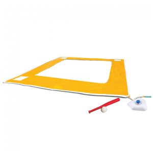 Conjunto de Beisebol Inflável com Escorregador Bola e Bastão Idade 5 Anos ou Mais BANZAI