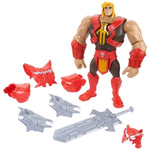 Boneco de Ação He Man com Acessórios de Batalha e 21 cm de Altura Master Of The Universe MOTU