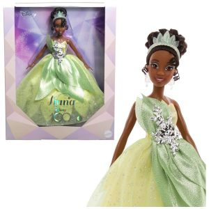 Boneca Colecionável Tiana para Comemorar os 100 Anos de Maravilhas da Disney Mattel