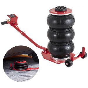Macaco Pneumático de Levantamento Rápido até 3 Toneladas para Carros VEVOR Vermelho
