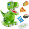 Robo Pets T-Rex Verde – Dinossauro Robô Interativo com Controle Remoto, Gestos e Alimentação Programável para Crianças a Partir de 3 Anos
