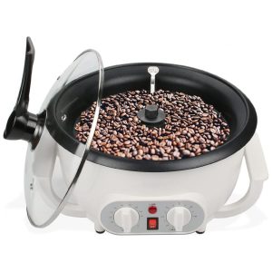 Torrador de Café Elétrico para Uso Doméstico com Temporizador 110V 1200W Branco