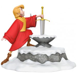 Enfeite Natalino Hallmark Keepsake Disney A Espada Era a Lei 60º Aniversário Tornando-se Rei Arthur Plástico 81x67x64 cm