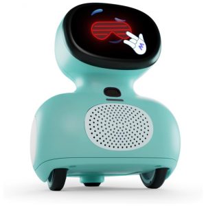 Robô Educacional Miko Mini Azul com IA de Voz Atividades STEAM Histórias Jogos e Dança Tela Integrada 110V