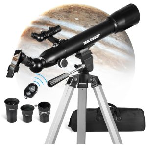 Telescópio Astronômico 233x com Oculares Avançadas FREE SOLDIER Preto