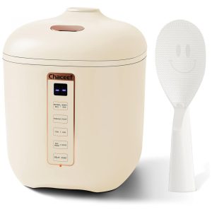 Mini Panela de Arroz Elétrica 12L com Função de Atraso e Manutenção do Temporizador 110V CHACEEF FB1201 Bege