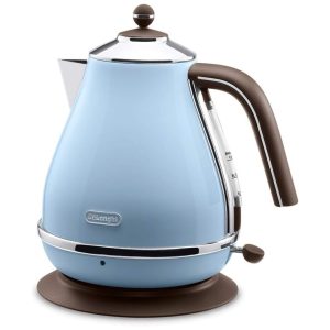 Chaleira Elétrica 1L Aço Inoxidável com Desligamento Automático 1200W 110v DELONGHI KBOV1200J AZ Azul