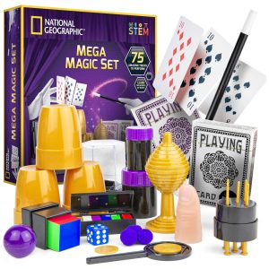 Conjunto National Geographic Mega Magic Com Mais de 75 Truques de Mágica Incríveis Para Crianças Aprenderem e Apresentarem!