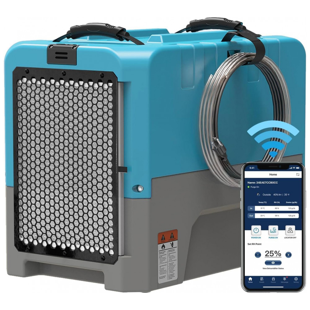Desumidificador Comercial Inteligente ALORAIR LGR WiFi de até 85 litros com Bomba,