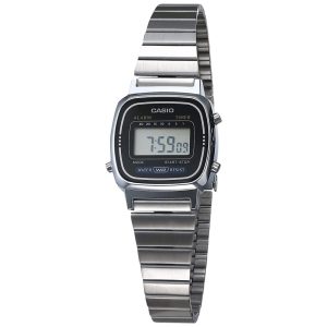 Relógio Feminino Digital Aço Inoxidável 1 CASIO EAW LA 670WA 1 Prateado
