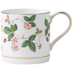 Caneca Elegante e Sofisticada com Tema Moderno Floral Material de Cerâmica e Capacidade de 300mL Wedgwood Branca Colorida