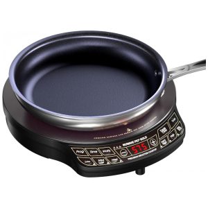Cooktop de Indução Nuwave Gold Precision Portátil Potente com Bobina de Aquecimento de 8 Polegadas 3 Configurações de Potência 12 Superfície de Co