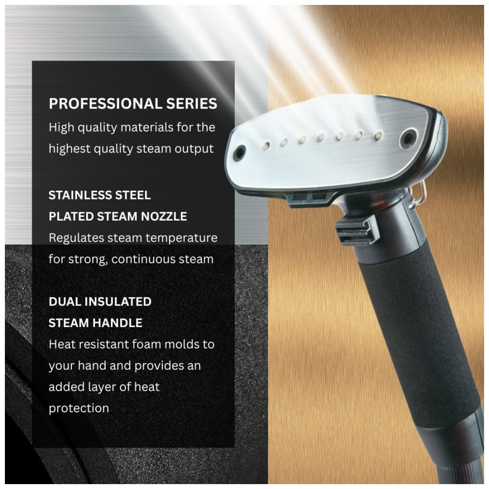 SALAV Edição Limitada da Série Profissional de Vaporizadores de Roupas Dual Bar com Pedais, Placa de Vapor em Aço Inoxidável, Cordão de Alimentação Re - Imagem 6