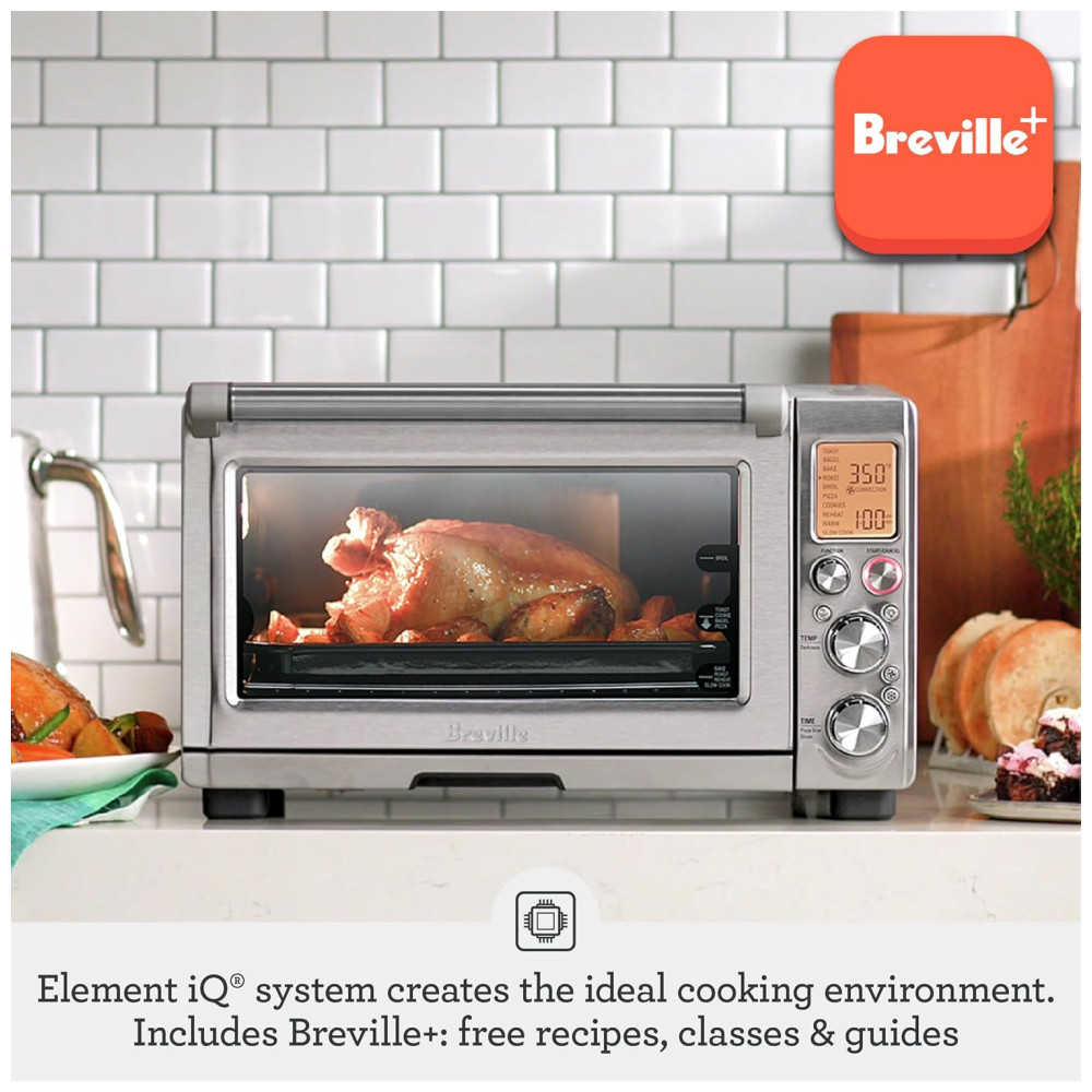 Forno Multifuncional Inteligênte Concvecção 10 Funções 1800W BREVILLE BOV845BSSUSC Prateado - Imagem 2