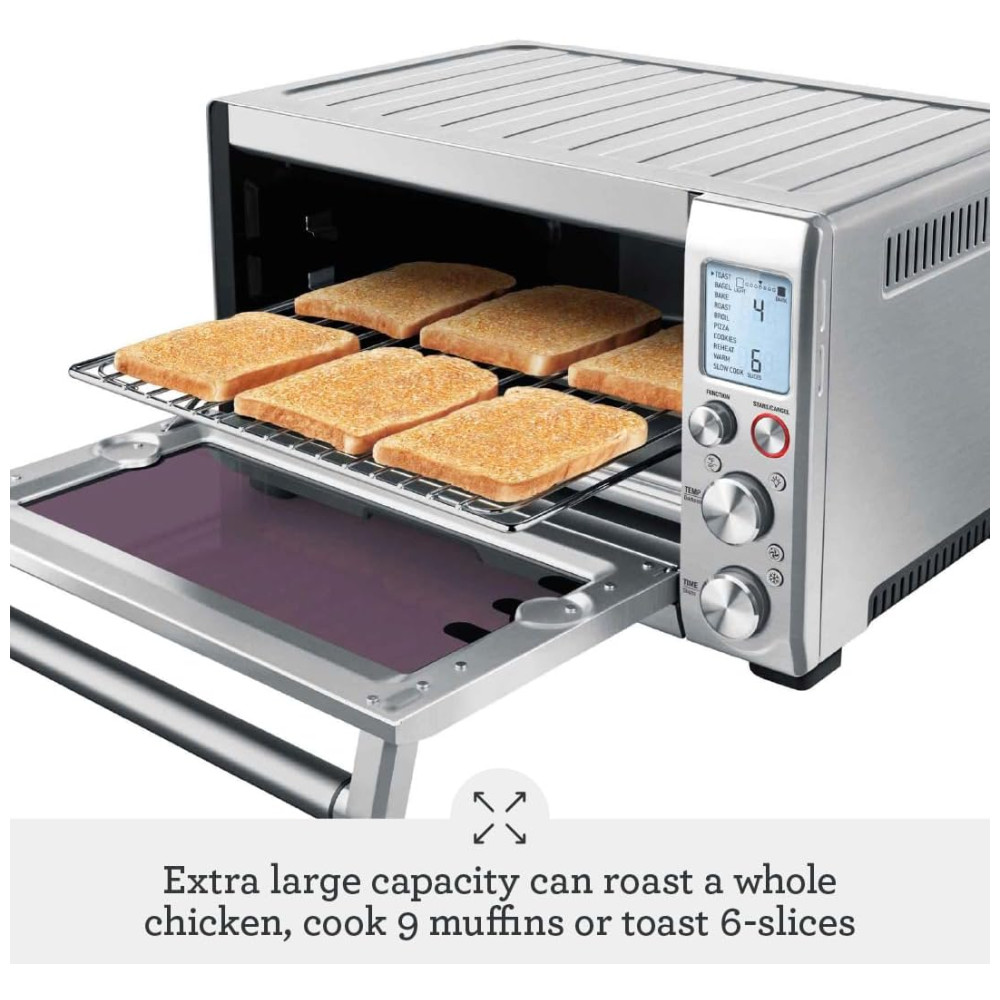 Forno Multifuncional Inteligênte Concvecção 10 Funções 1800W BREVILLE BOV845BSSUSC Prateado - Imagem 3