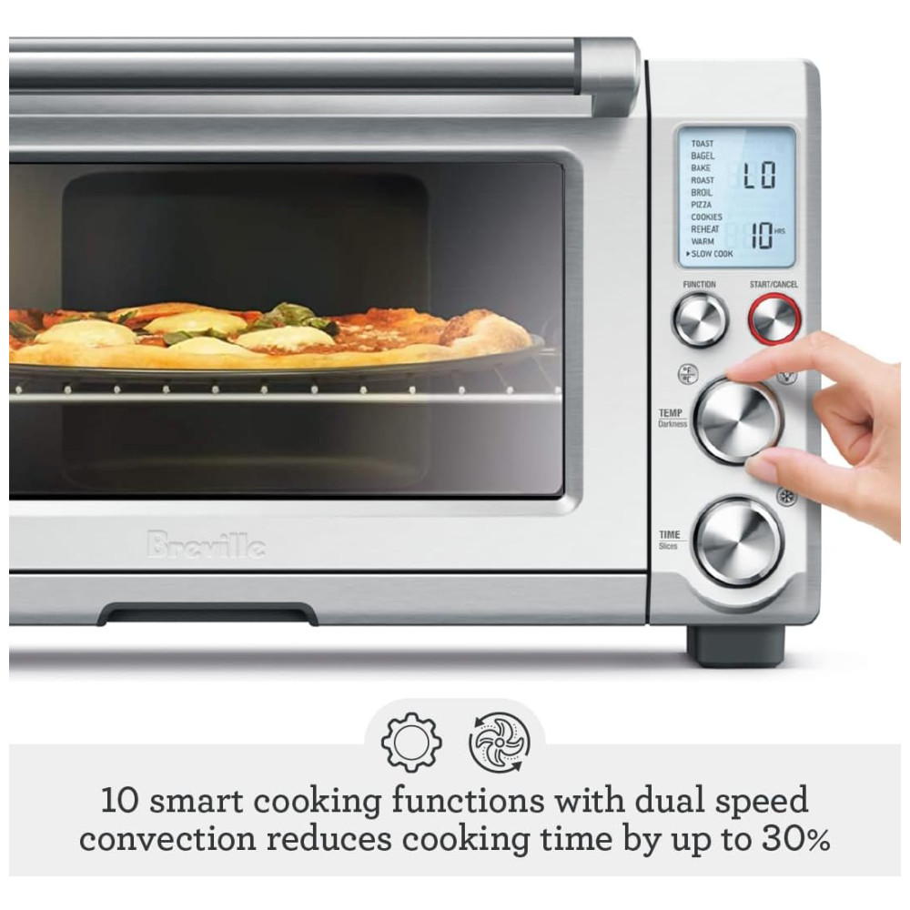 Forno Multifuncional Inteligênte Concvecção 10 Funções 1800W BREVILLE BOV845BSSUSC Prateado - Imagem 4