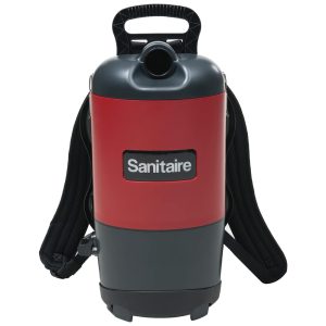 Aspirador de Pó Profissional com Fio Alças e Acessórios 110V Sanitaire EURSC412B Preto e Vermelho