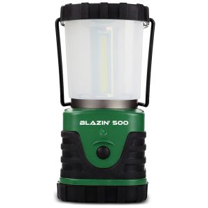 Lanterna LED 500 Lúmens Mais Brilhante Ideal para Camping Bateria Dura Até 6 Dias BLAZIN BISON Verde Escuro