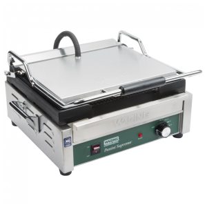 Grelha Panini Waring WPG250B Grooved Top & Bottom Inox 208V 2808W 37x28 cm