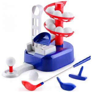 Kit de Golfe com 15 Bolas e 1 Taco para Meninos e Meninas iPlay Azul