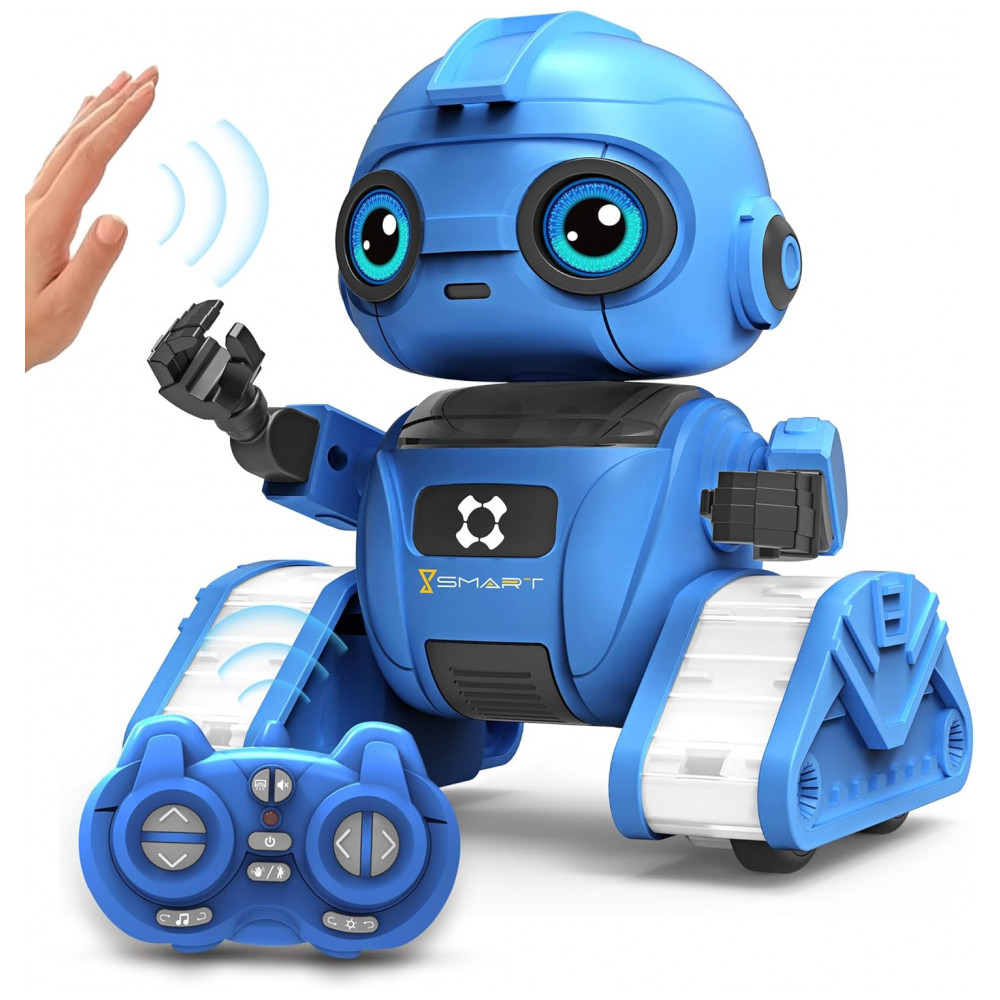 Robô Programável Azul – Dzxlin Controle Remoto 24 GHz com Projeção de Luz Dança e Sensor de Gestos para Crianças - Imagem 8