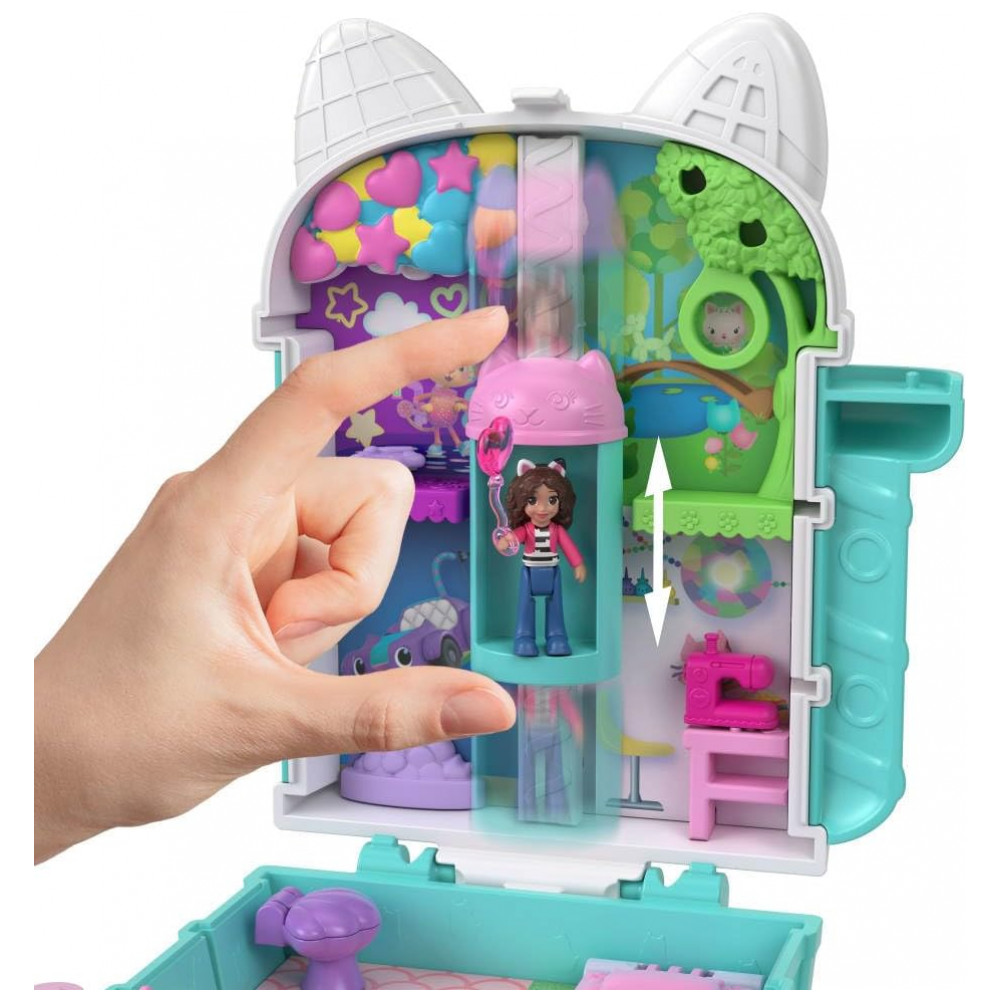 Polly Pocket x Gabbys Dollhouse: Conjunto Compacto com Micro Bonecas e Playset Temático - Imagem 4