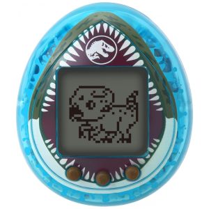 Tamagotchi Nano Jurassic World Rebirth Mosasaurus brinquedo eletrônico interativo dinossauro portátil azul