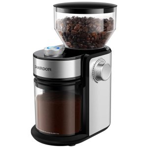 Moedor de Café Elétrico Ajustável com 16 Configurações de Moagem 110V SHARDOR Prata