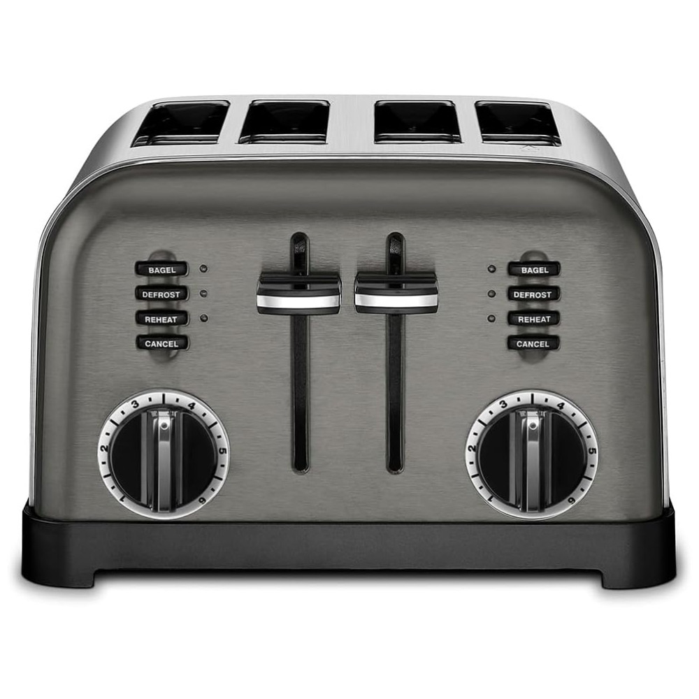 Torradeira Elétrica Metal Classic 4 Fatias Inox 110v CUISINART CPT 180BKS Preto - Imagem 2