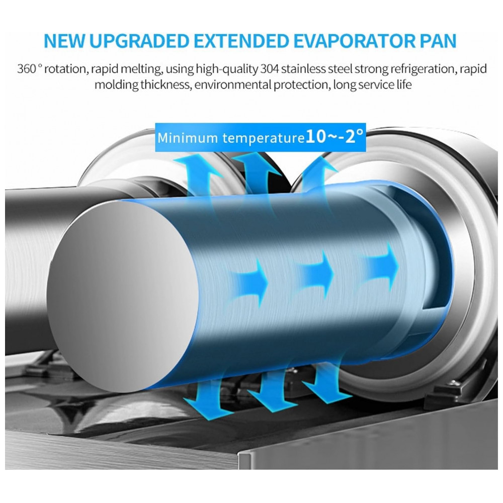 Máquina de Raspadinha Margarita Comercial para Slushie Maker de Bebidas Geladas e Smoothies com 3 Tanques de 15L Cada e Limpeza com um CliquePetfu - Imagem 4