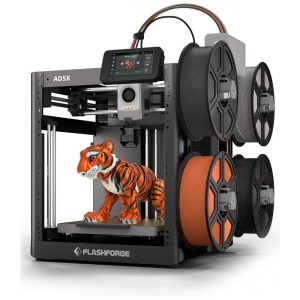 FLASHFORGE AD5X Impressora 3D Multicolorida CoreXY de Alta Velocidade de 600mm/s Auto Nivelamento em 1 Clique Extrusora Direta de 300°C