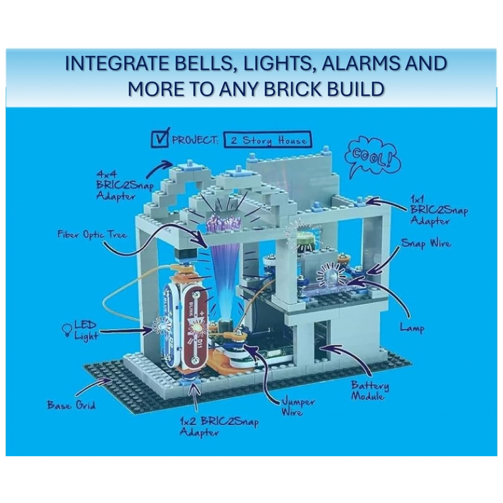 Snap Circuits BRIC: Structures – Kit Educacional de Eletrônica e Construção com Mais de 20 Projetos STEM para Crianças a Partir de 8 Anos - Imagem 3