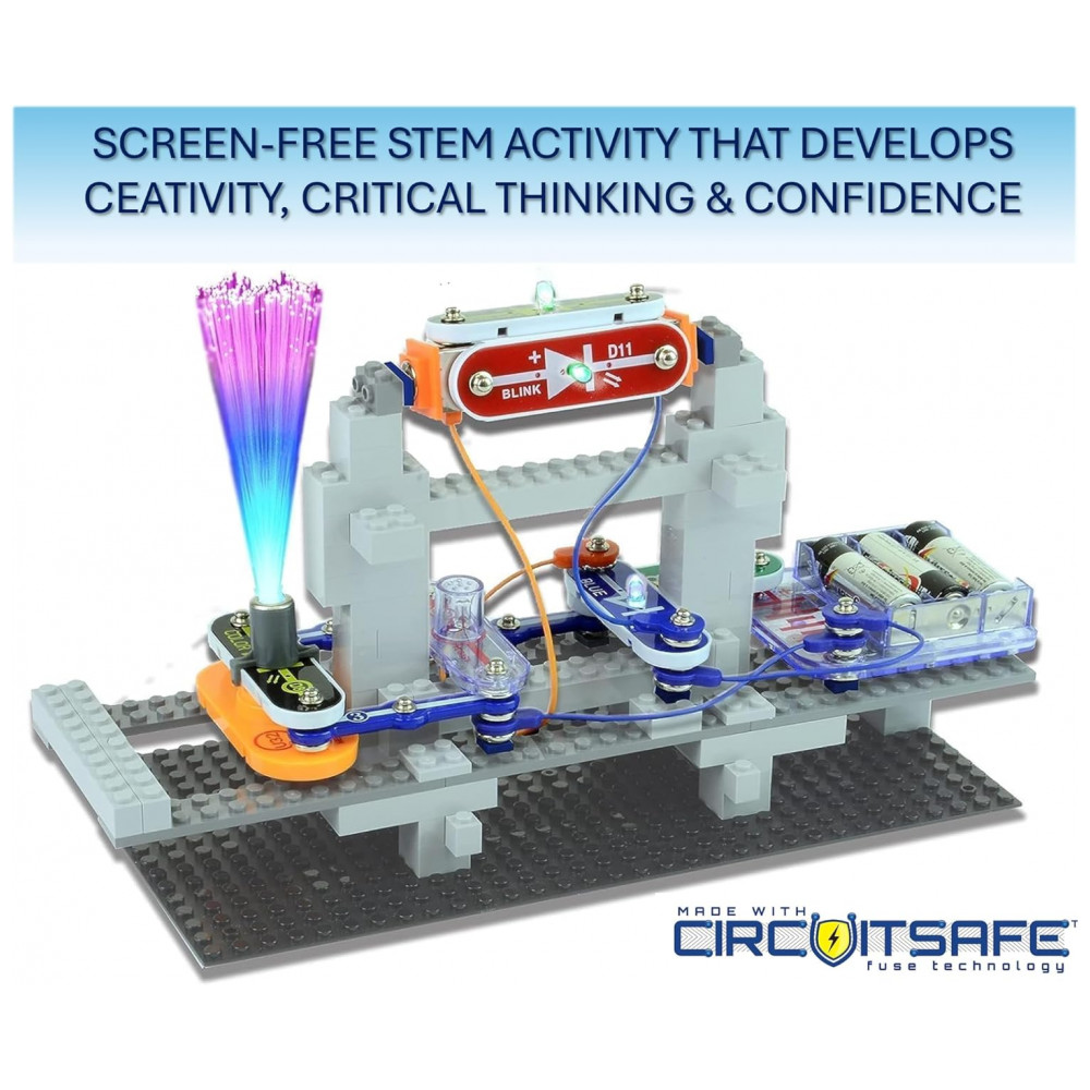 Snap Circuits BRIC: Structures – Kit Educacional de Eletrônica e Construção com Mais de 20 Projetos STEM para Crianças a Partir de 8 Anos - Imagem 4