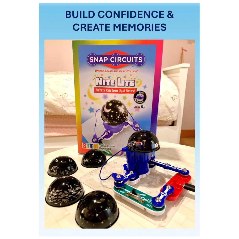Snap Circuits Nite Lite – Kit Educacional de Eletrônica e Projeção para Crianças a Partir de 5 Anos - Imagem 4
