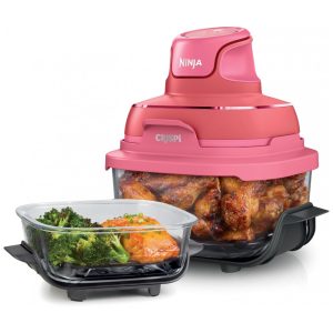 Ninja Air Fryer Crispi Fritadeira 4 em 1 Sistema de Cozimento Portátil 378 litros 6 Copos de Vidro Pratos Crocantes