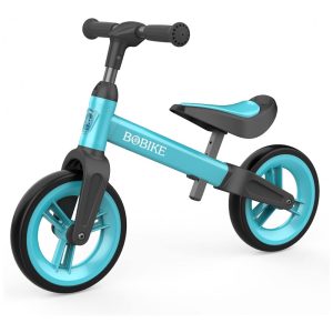 Bicicleta sem Pedal com Assento Ajustável e Guiador para Crianças de 1 a 4 Anos Bobike Azul