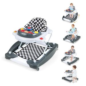 Andador 6 em 1 para Bebê BABY JOY com Música Luzes Modo Balanço – Altura Ajustável para Meninos e Meninas de 6 a 18 Meses.