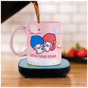Aquecedor de Caneca Tema Hello Kitty and Friends Little Twin Stars com Desligamento Automático Inclui Caneca 16W Uncanny Brands Rosa