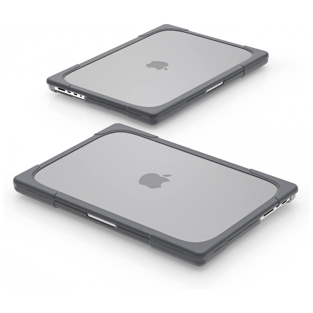 Capa Rígida Batianda MacBook Pro 16" Cinza – Modelos A3403 A3186 A2991 A2780 A2485 com Suporte Dobrável - Imagem 5