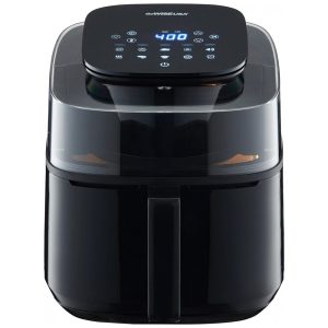 Fritadeira Elétrica AirFryer 5.2L com Painel Digital e Janela de Visualização 110V GoWISE USA Preta