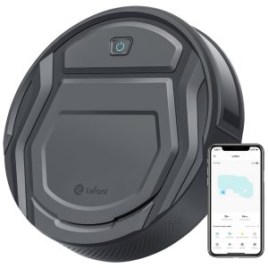 Aspirador Robô com Sucção de 2200Pa 6 Modos de Limpeza e Carregamento Automático 110V Lefant M210P Cinza