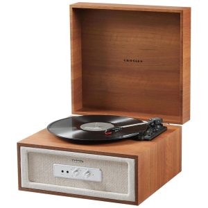 Vitrola Toca-Discos Rohe 3 Velocidades Bluetooth com Alto-Falantes Integrados e Pés DestacáveisCR6235AFT-NA Crosley