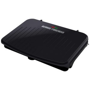 Churrasqueira Elétrica Grill Antiaderente Serve até 9 Porções 110v GEORGE FOREMAN GRS120GT Cinza