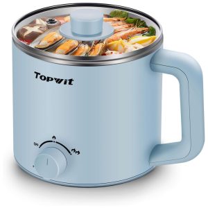 Panela Elétrica Multifuncional 1.6L com Controle de Temperatura 200 600W 110V TOPWIT Y ID84 JDV3 Azul