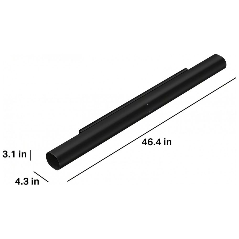 Sonos Arc Ultra Soundbar Premium com Dolby Atmos 9.1.4, Controle de Voz, Wi-Fi 6, HDMI eARC, Design Curvo e Acabamento Fosco – Preto - Imagem 6