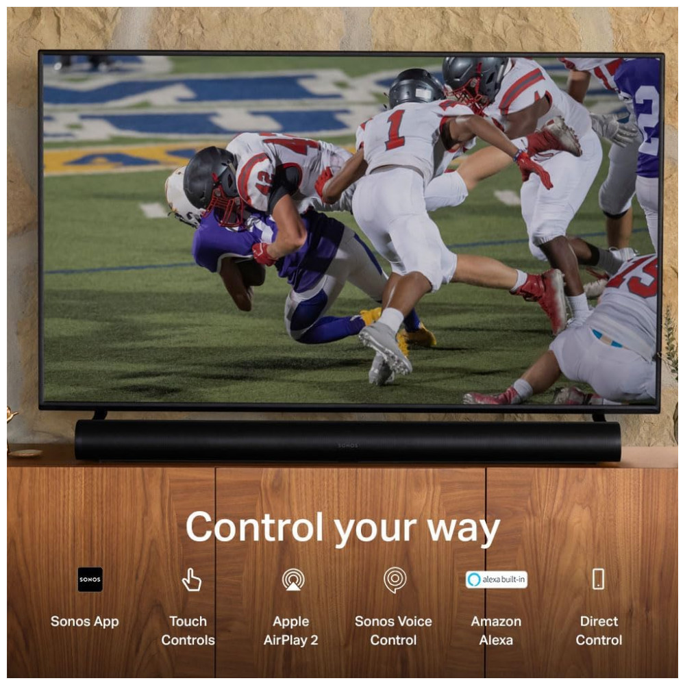 Sonos Arc Ultra Soundbar Premium com Dolby Atmos 9.1.4, Controle de Voz, Wi-Fi 6, HDMI eARC, Design Curvo e Acabamento Fosco – Preto - Imagem 10