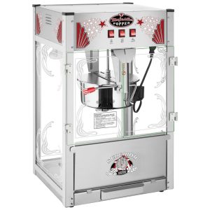 Máquina de Pipoca de Bancada Estilo Cinema com Panela de 056g 110V 1440W Superior Popcorn Company 82-P068 Prata