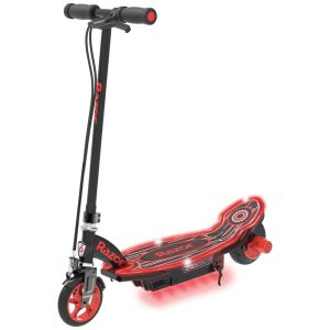 Patinete Elétrico para Crianças Acima de 8 anos Peso Max 55kg Razor E90 Preto e Vermelho