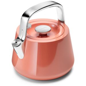 Chaleira de Chá Alcaravia Caraway 2 Litros em Aço Inoxidável com Apito Laranja