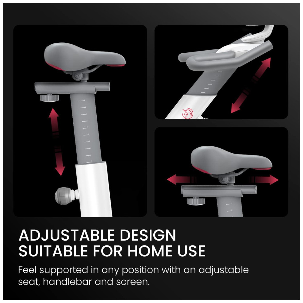 S3 Bicicleta Ergométrica com Suporte para Tablet Bluetooth e 100 Níveis de Resistência 110v YESOUL Branco - Imagem 7